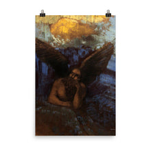 Load image into Gallery viewer, Odilon Redon - Winged Sphinx leaning on a rock
