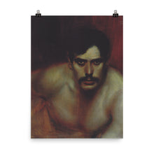 Load image into Gallery viewer, Franz Stuck - Male Portrait Study (A Bad Conscience).jpeg
