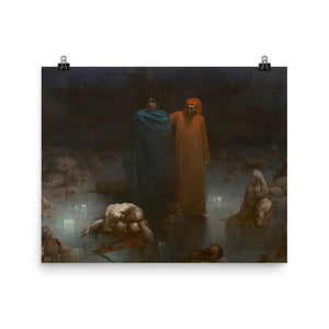 Gustave Doré - Dante and Virgil in the Ninth Circle of Hell