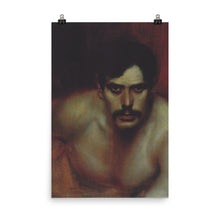 Load image into Gallery viewer, Franz Stuck - Male Portrait Study (A Bad Conscience).jpeg
