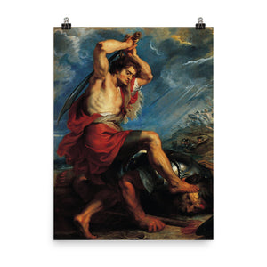 Peter Paul Rubens - David Slaying Goliath - painting