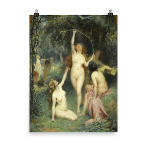 Henri Adrien Tanoux - Nymphs In A Forest