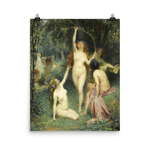 Henri Adrien Tanoux - Nymphs In A Forest